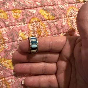 Brighton Blue and White Ring Modern Jewelry